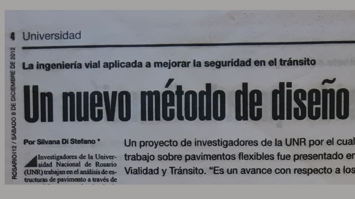 Un nuevo método de diseño. Noticia publicada en Página 12. 