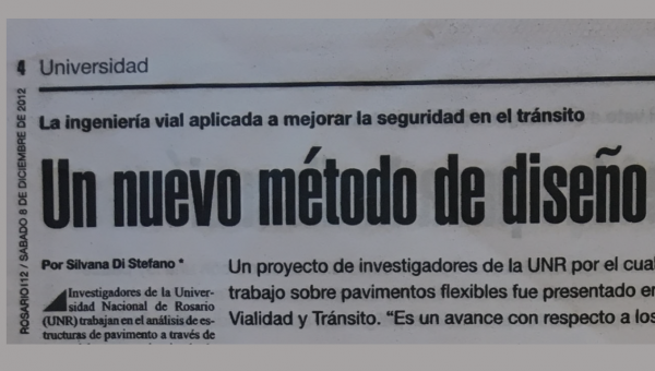 Un nuevo método de diseño. Noticia publicada en Página 12. 