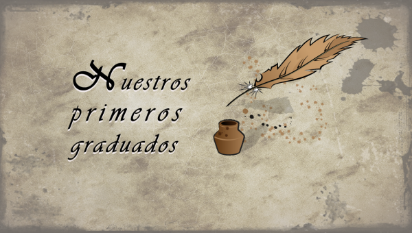 El acto de colación de los primeros graduados