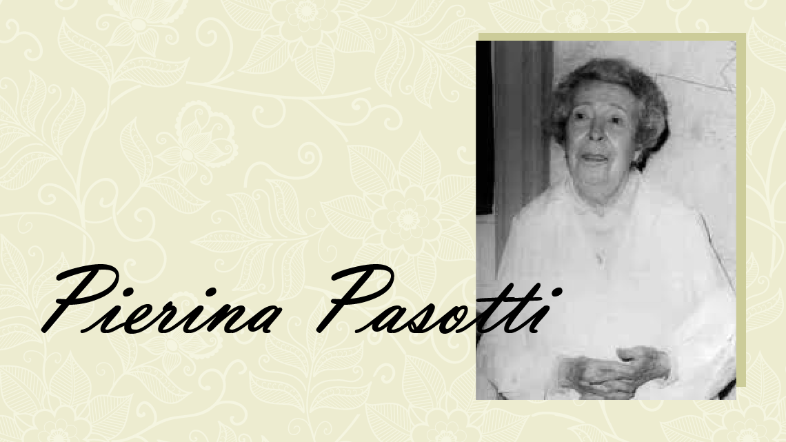 Reconocimiento a Pierina Pasotti